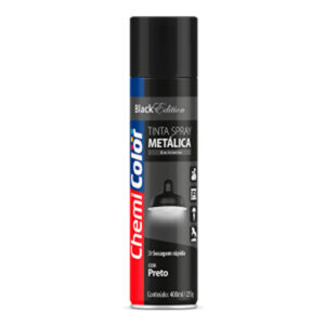 CHEMICOLOR SPRAY METÁLICA PRETO 400ml