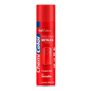 CHEMICOLOR SPRAY METÁLICA VERMELHO 400ml