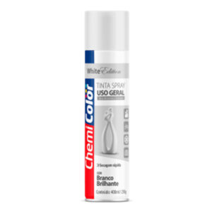 CHEMICOLOR SPRAY USO GERAL BRANCO BRILHANTE 400ml