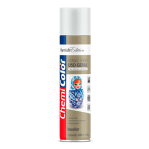 CHEMICOLOR SPRAY USO GERAL VERNIZ INCOLOR BRILHANTE 400ml