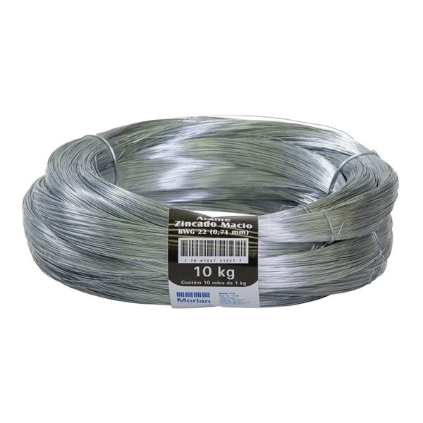 MORLAN ARAME GALVANIZADO ZINCADO MACIO BWG 22