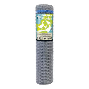 MORLAN TELA PARA GALINHEIROS HEXAGONAL COLEIRA BRANCA 2 BWG 22 X 1.50M X 50M