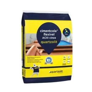 QUARTZOLIT ARGAMASSA CIMENTCOLA FLEXIVEL CINZA AC3 20KG ***F