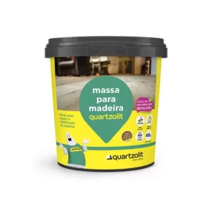 QUARTZOLIT MASSA PARA MADEIRA BRANCO 0.4KG (FD 6 UNID)