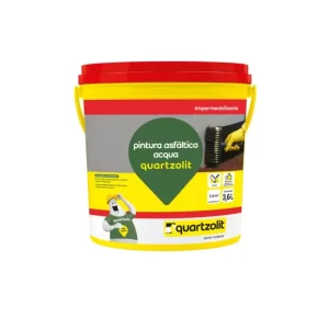 QUARTZOLIT PINTURA ASFALTICA ACQUA IMPERM. 3.6L (FD 4 UNID)