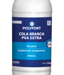 PULVITEC POLYFORT EXTRA COLA BRANCA 1KG (CX12)
