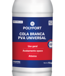 PULVITEC POLYFORT COLA BRANCA UNIVERSAL 1KG (CX12)