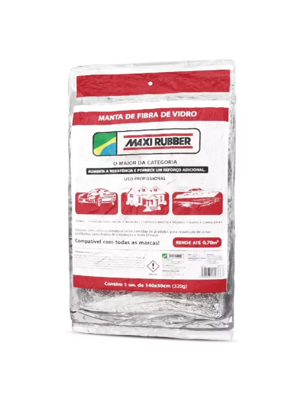 MAXI RUBBER MANTA FIBRA DE VIDRO 320G (CX12)